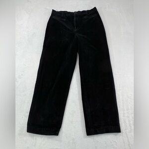 Rafaella 12 Black Corduroy Cotton Blend Trouser Pants